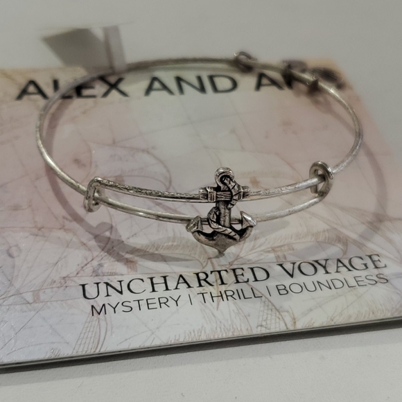 Alex and Ani Uncharted Voyage Anchor ⚓ Slider br - Picture 1 of 8